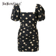 TWOTWINSTYLE Casual Summer Dress Women Square Collar